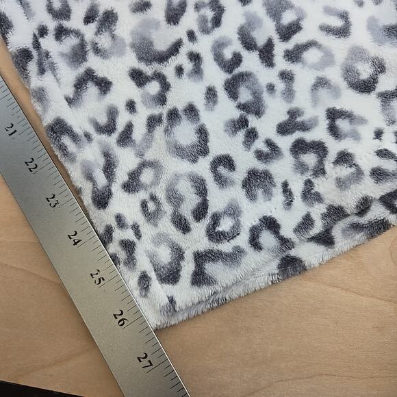 Joyspun Women's Velour White Grey Animal Print 2Pc Pajama Set 2X - Picture 14 of 15